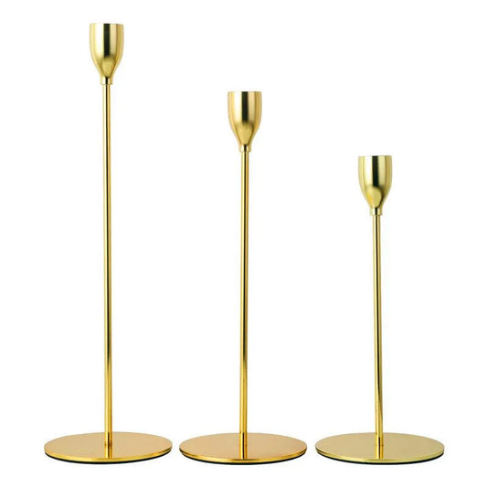 Stylish Candlestick Holders Available In Five Finishes