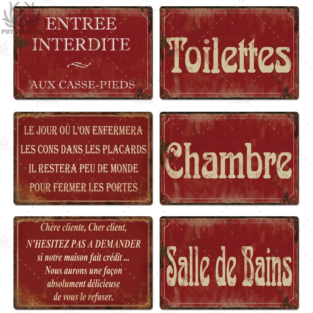 French Inspired Decorative Plaque