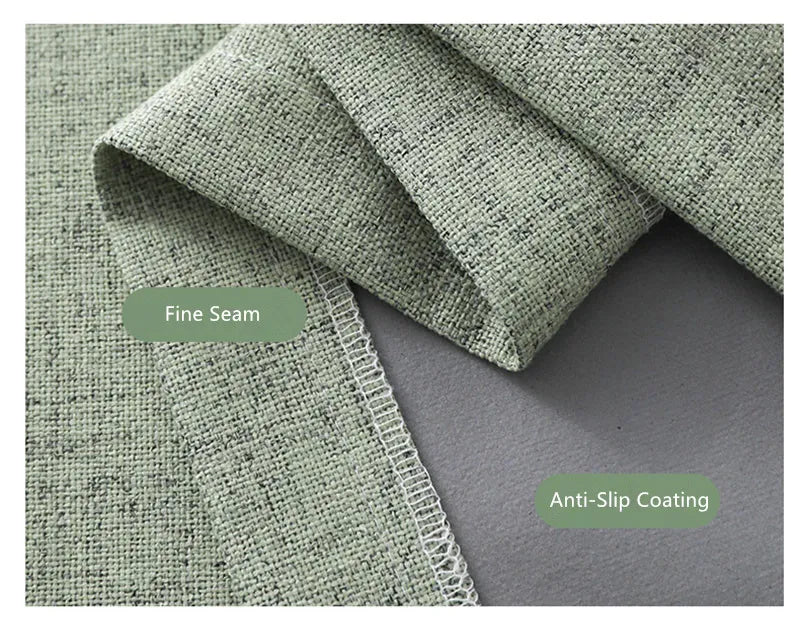 Cotton Linen Tablecloth With Corner Tassel