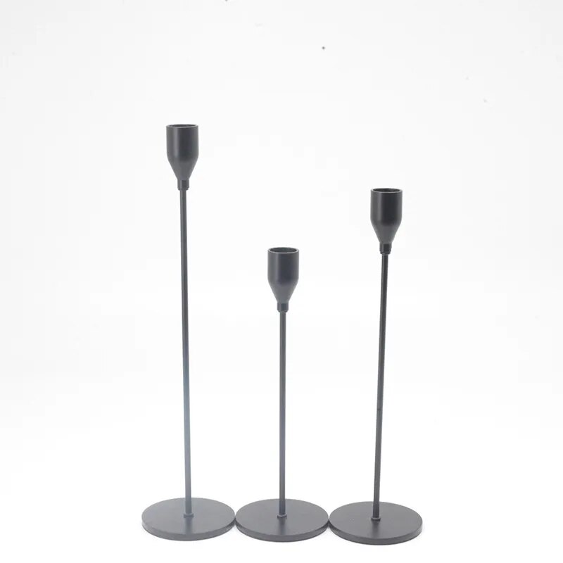 Stylish Candlestick Holders Available In Five Finishes