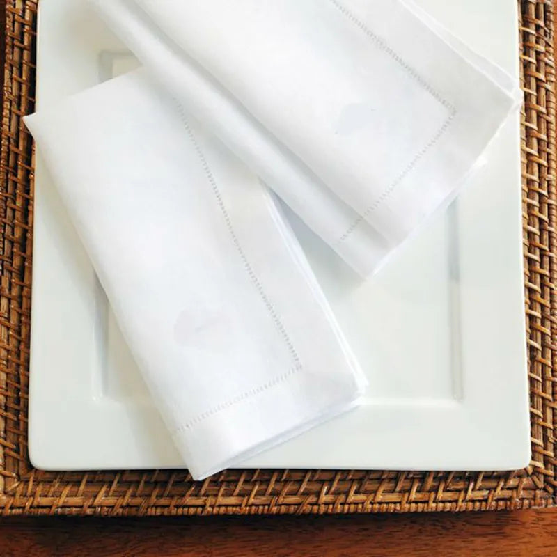 Linen Napkins And Placemats With Hemstitch - 4 pieces