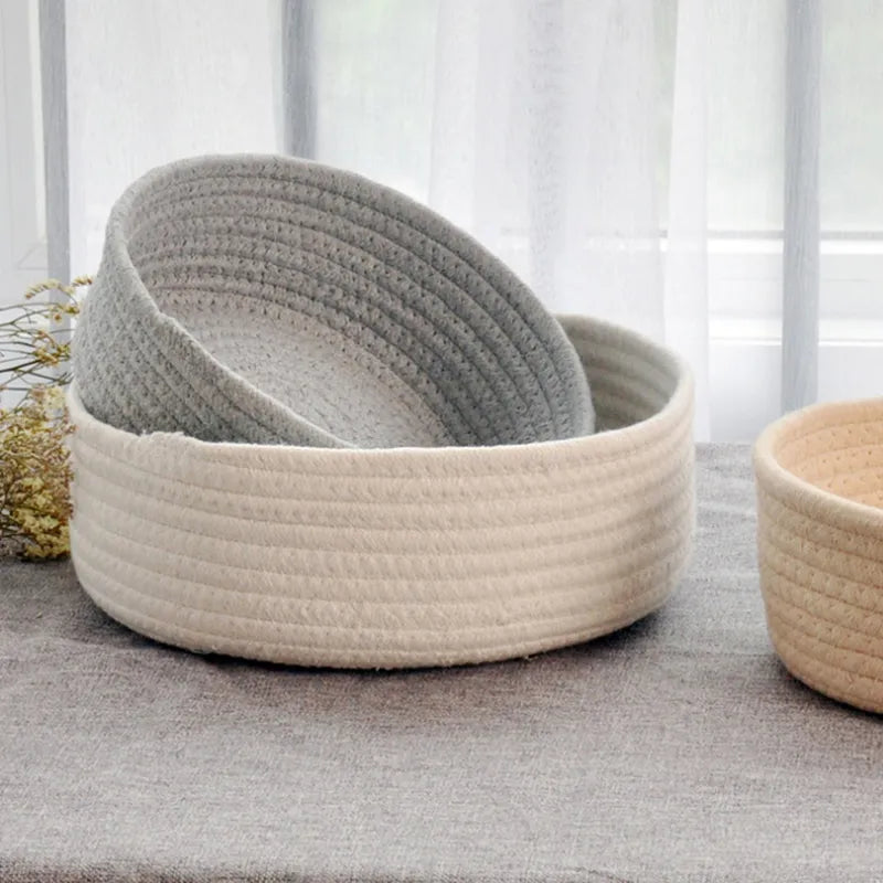 Round Hand Woven Basket