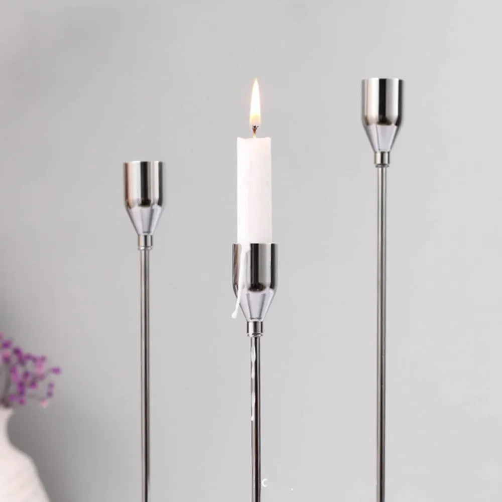 Stylish Candlestick Holders Available In Five Finishes