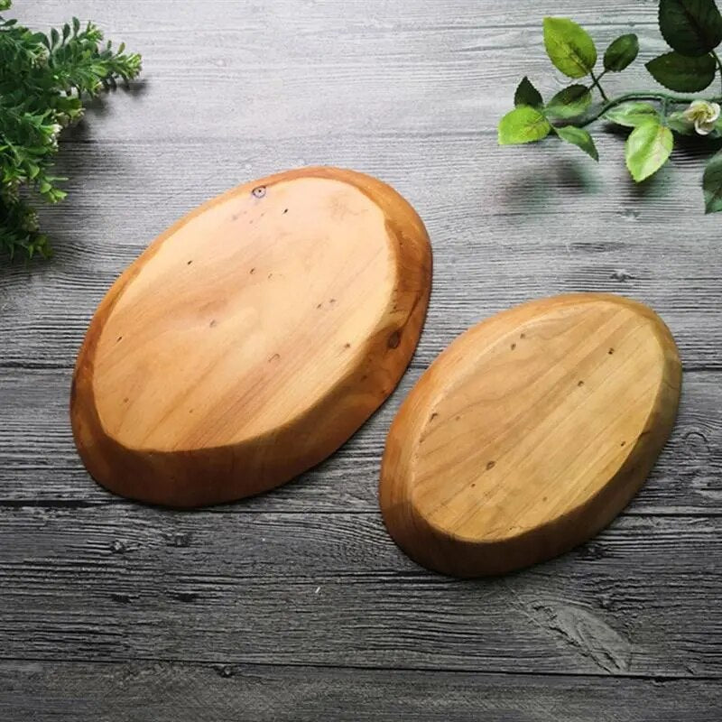 Oval Wood Serving Plate