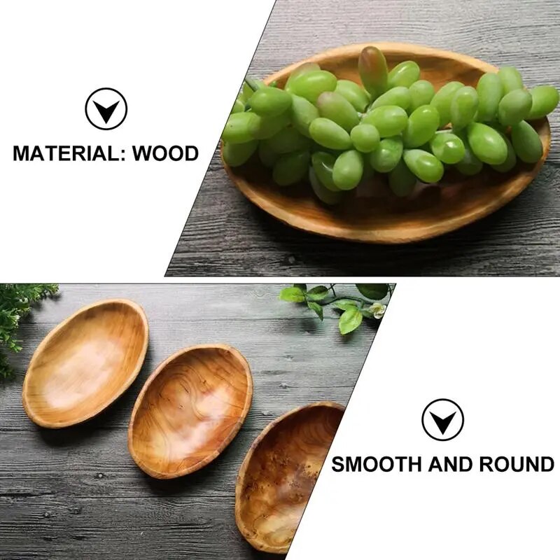 Oval Wood Serving Plate