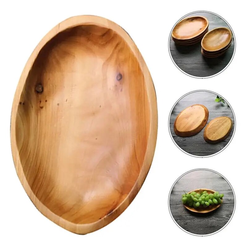 Oval Wood Serving Plate