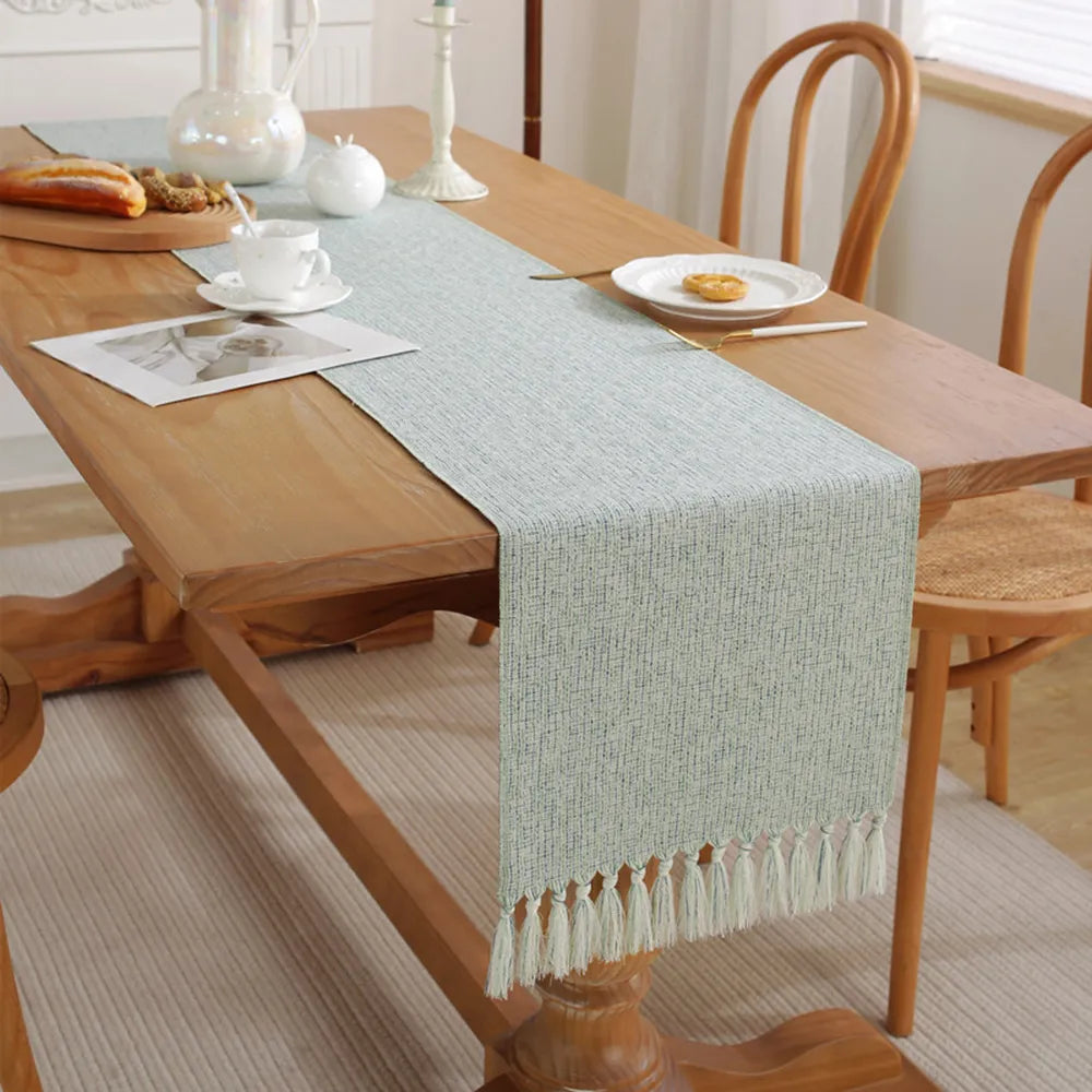 Modern Tassel Table Runner