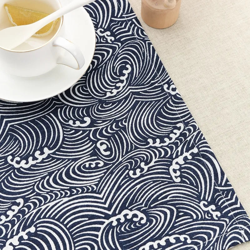 Blue And White Placemats And Napkins