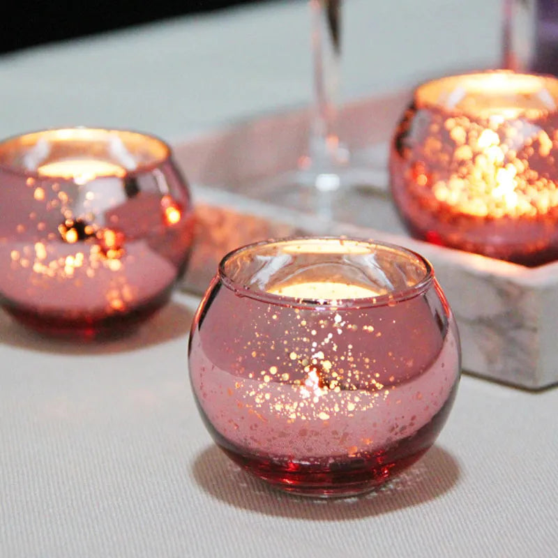 Mercury Glass Candle Votive - 6 or 12 pcs